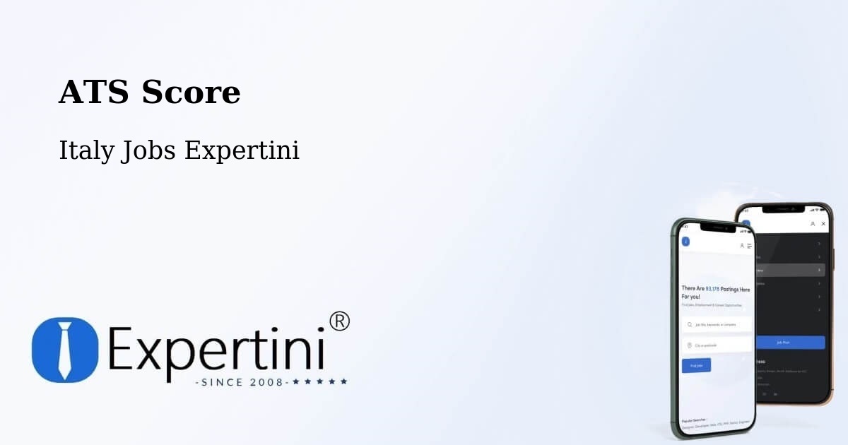 Resume ATS Score & Job Description Match Tool – Usseglio - Italy Jobs Expertini