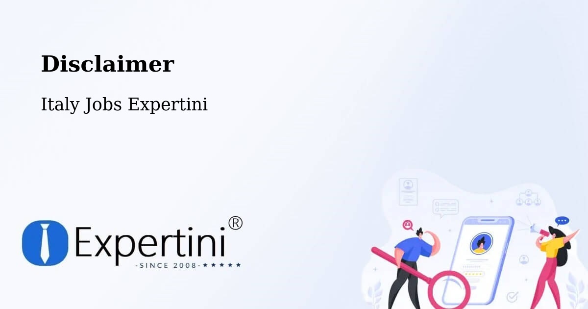 Disclaimer – Usseglio - Italy Jobs Expertini