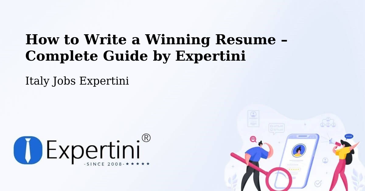 Resume Writing Guide for Job Seekers – Usseglio - Usseglio, Italy Jobs Expertini